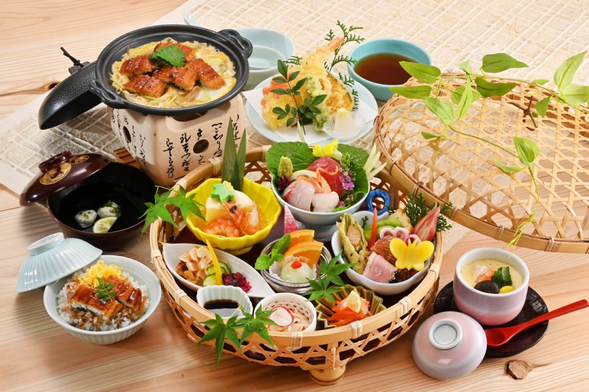 寿司→釜飯変更＞うなぎ華かご会席御膳 グランドメニュー 仕出し割烹